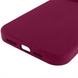 Чохол накладка для iPhone 16 Pro Max Silk Full Protective (AA) NO LOGO Бордова (Maroon) 261431 фото 4