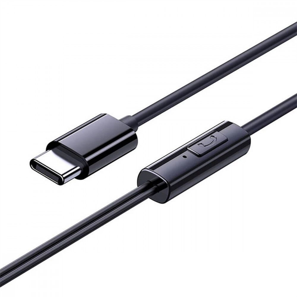 Навушники з мікрофоном Baseus Encok CZ11 Type-C Чорні (Black) 140764 фото