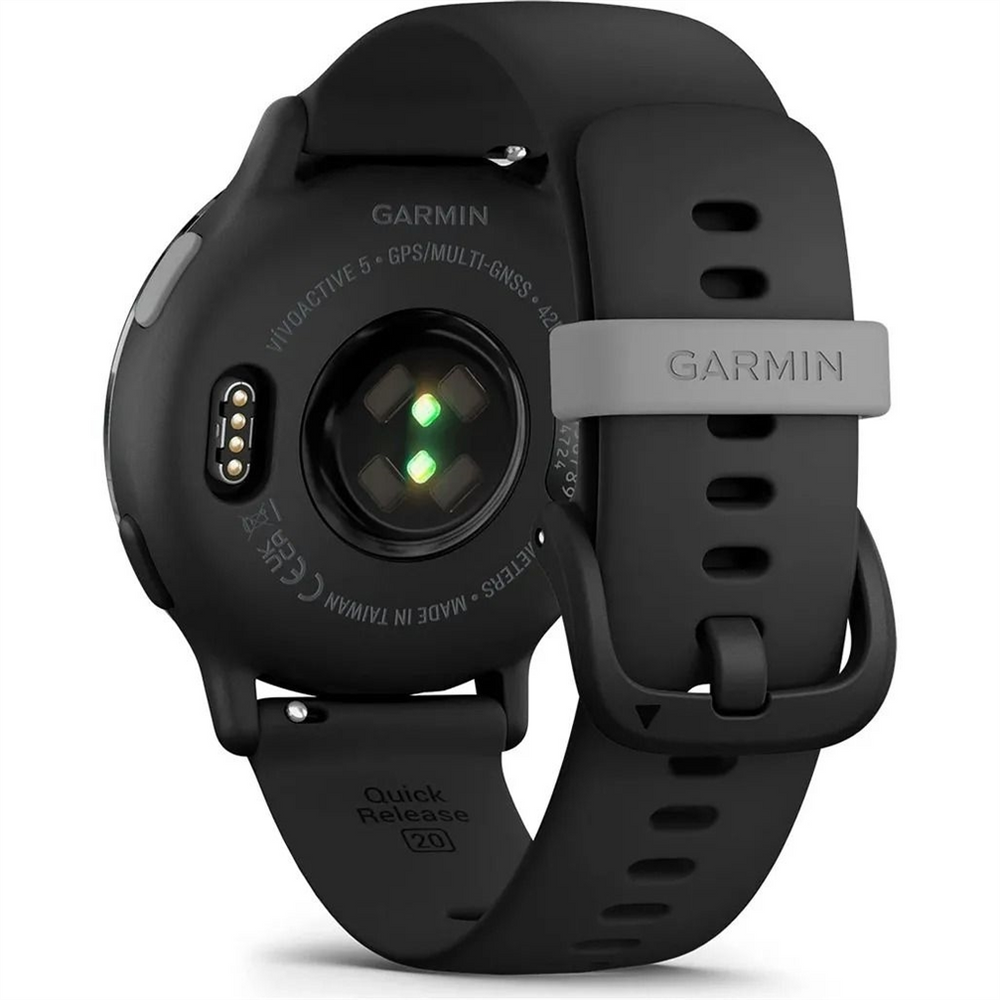 Смарт-годинник Garmin Vivoactive 5 Slate Aluminum Bezel with Black Case and Silicon Чорний (Black) 137146 фото