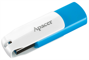 USB Флеш 64 GB Apacer AH357 USB 3.2 Синя (Blue White) 186944 фото