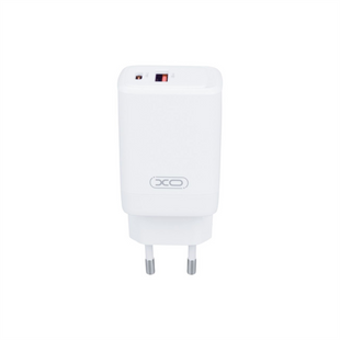 Зарядний пристрій XO CE16 (USB + USB-C) PD QC3.0 45W Білий (White) 142037 фото