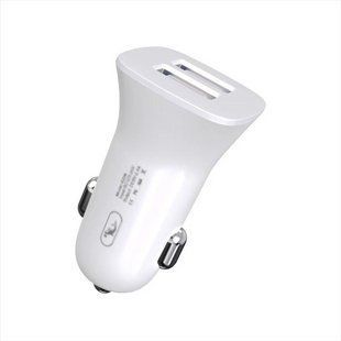 Автомобільний зарядний пристрій SkyDolphin SZ09 (2USB, 3.4A) (AZP-000106) Білий (White) 166621 фото