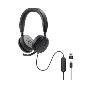 Навушники повнорозмірні накладні Dell Pro Wired ANC Headset WH5024 Чорні (Black) 216093 фото