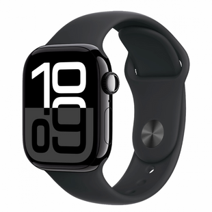 Смарт-годинник Apple Watch Series 10 GPS 46mm Jet Black Alu. Case w. Black Sport Band - S/M (MWWP3) 198552 фото