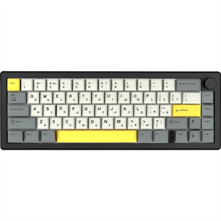 Клавіатура бездротова Epomaker EK68 65% Budgerigar V2 Switch Hot-Swap Чорна (Black) 165424 фото