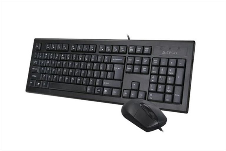 Клавіатура A4Tech KR-8572S + миша Чорна (Black) 185320 фото