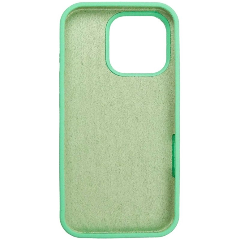 Чохол накладка для iPhone 16 Pro NO LOGO Silicone Case Full Protective Зелена (Spearmint) 249503 фото