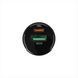 Автомобільний зарядний пристрій Hoco Z42 Light road LED 2USB PD20W QC3.0 Чорний (Black) 93234 фото 1