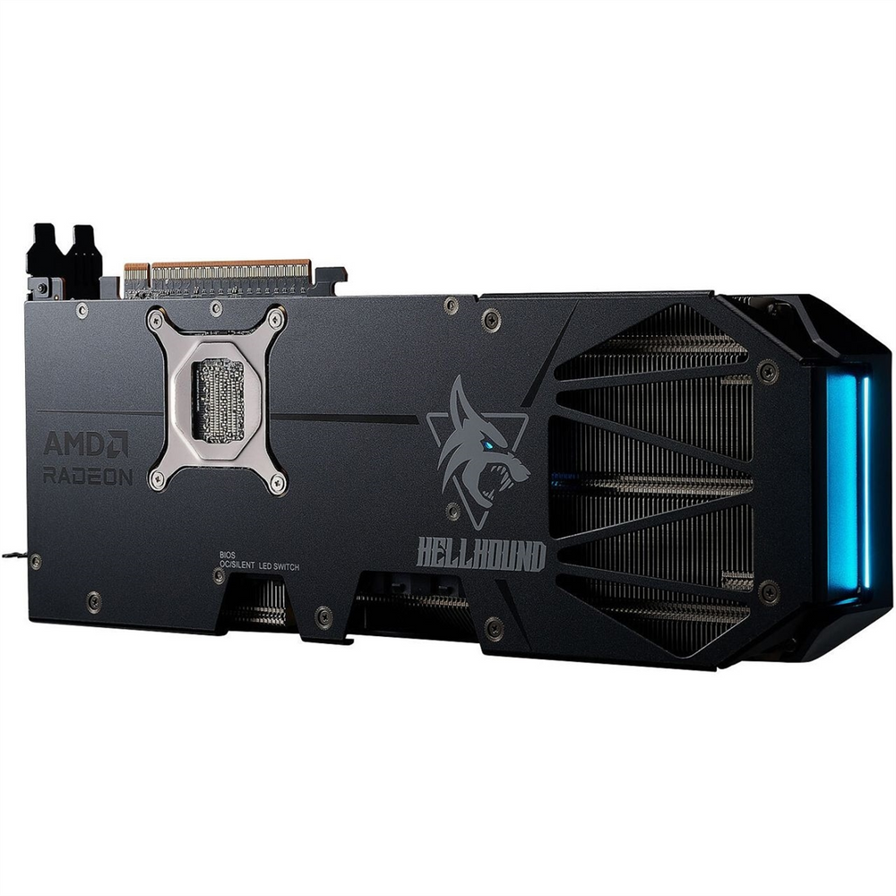 Відеокарта PowerColor AMD Radeon RX 9070 XT 16GB Hellhound Чорна (Black) 208244 фото
