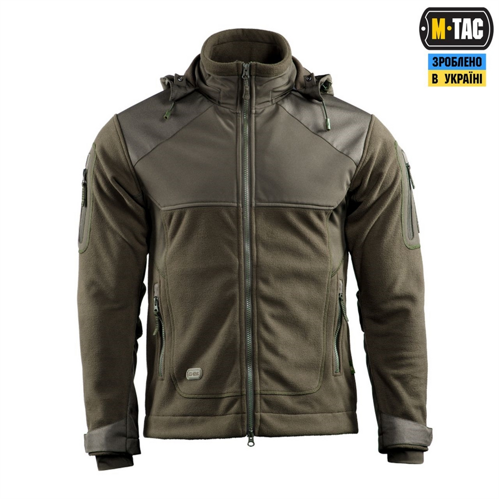Куртка M-Tac Norman Windblock Fleece Зелена (Olive) (M) 225636 фото