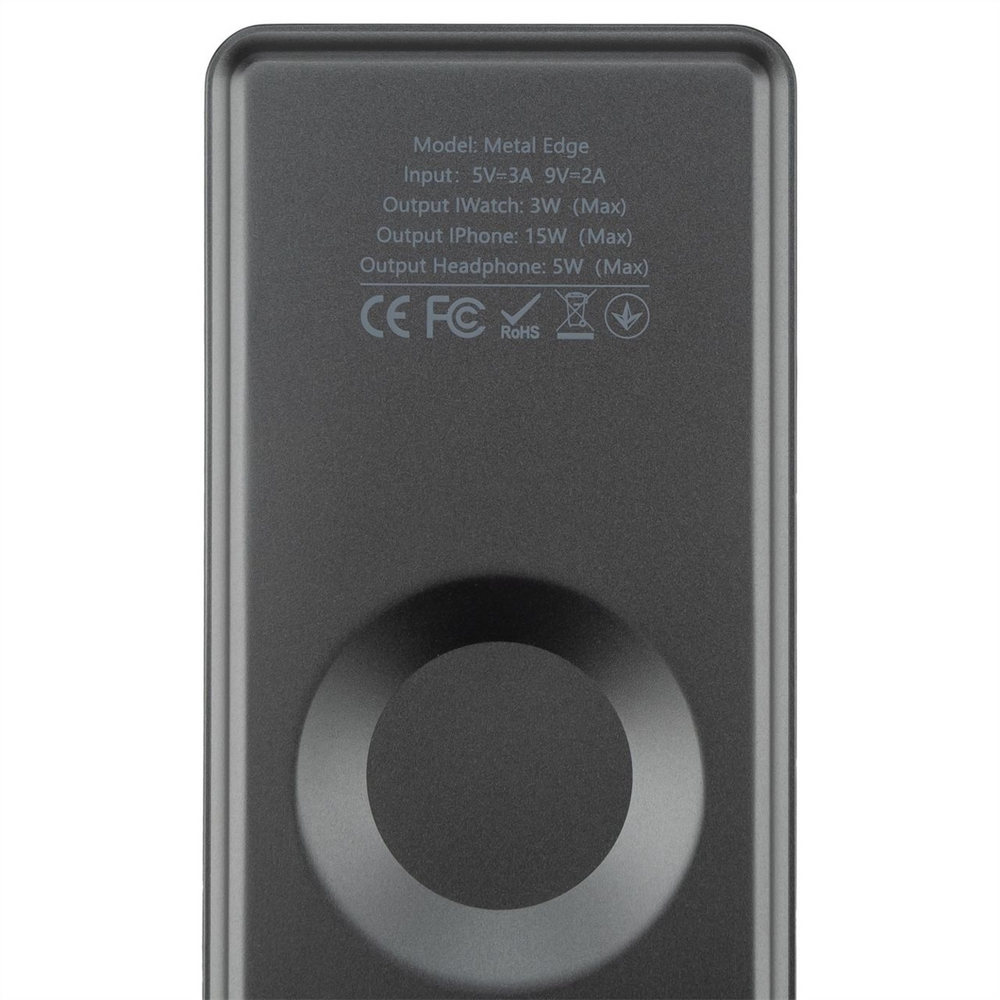 Зарядний пристрій бездротовий Proove Metal Edge 3in1 Сірий (Grey) 123145 фото