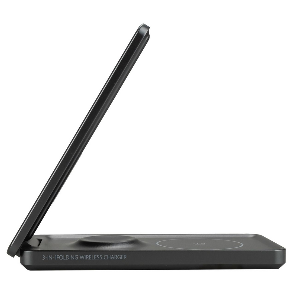 Зарядний пристрій бездротовий Proove Metal Edge 3in1 Сірий (Grey) 123145 фото