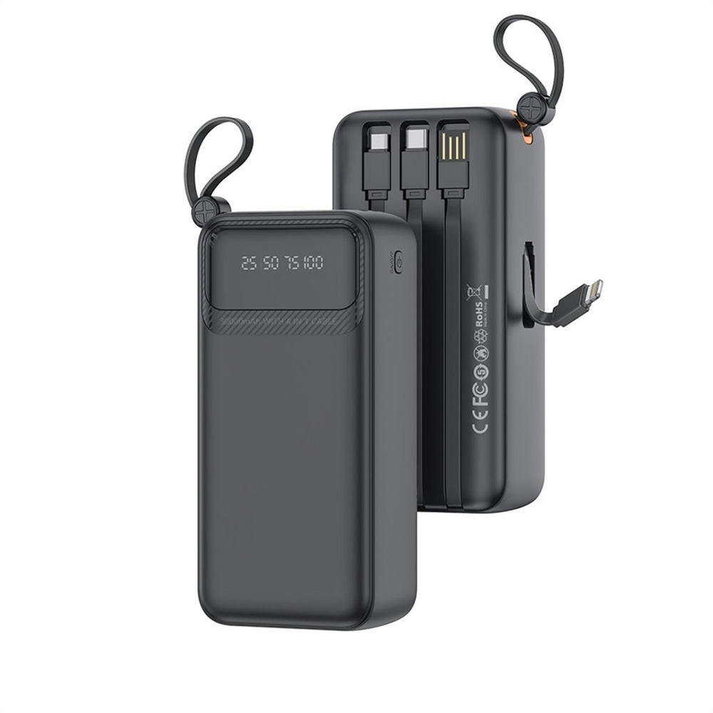 PowerBank 30000 mAh XO PR280 10W Чорна (Black) 156389 фото