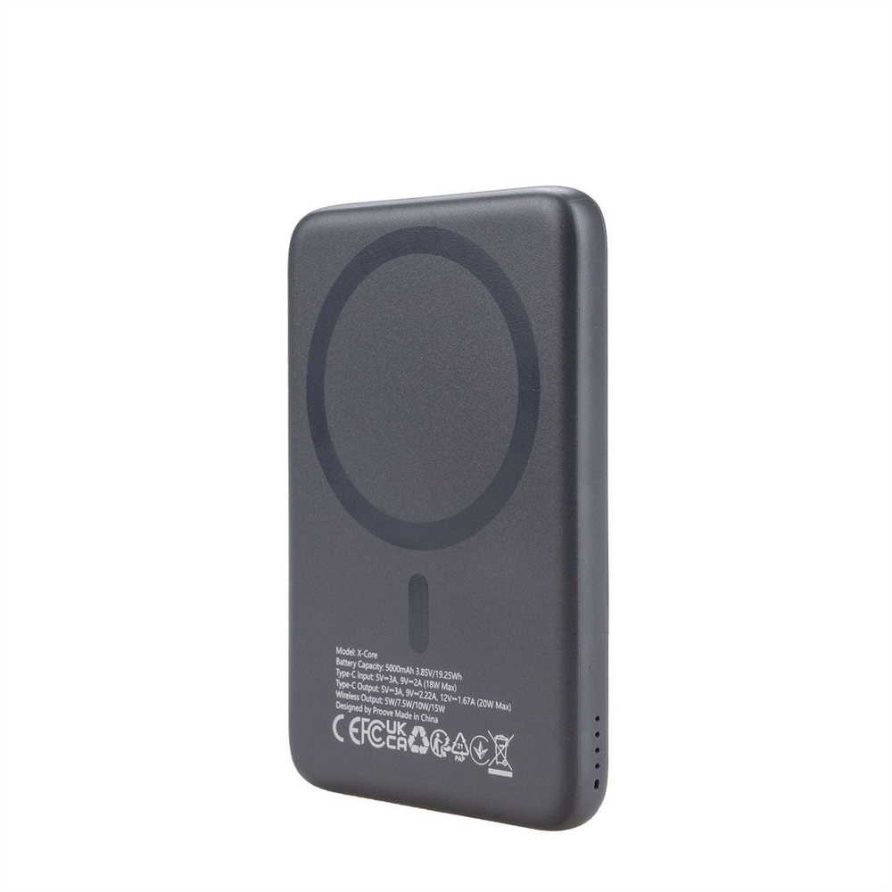 PowerBank 5000 mAh Proove X-Core Wireless 22.5W Сірий (Gray) 203331 фото