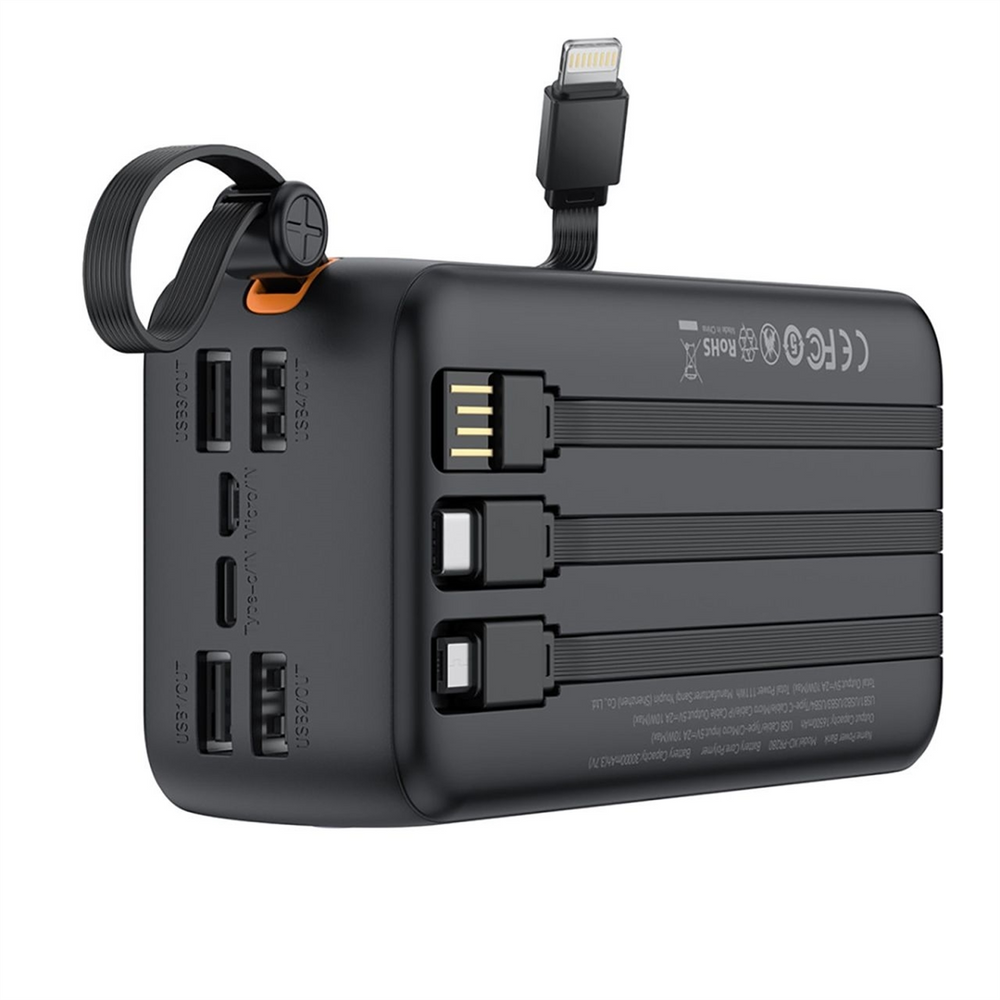 PowerBank 30000 mAh XO PR280 10W Чорна (Black) 156389 фото