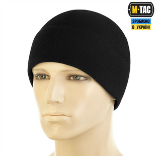 Шапка M-Tac Watch Cap Elite фліс (320г/м2) with Slimtex M Чорна (Black) 221321 фото