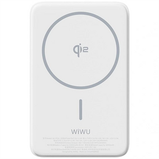 PowerBank 10000 mAh WIWU Wi-P031 Magnetic з БЗП Qi2 30W Білий (White) 210503 фото