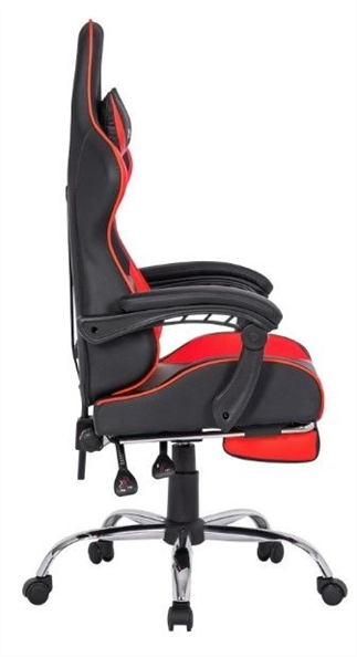 Крісло ігрове Defender Pilot Чорне Червоне (Black Red) 178850 фото