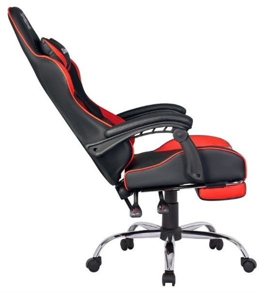 Крісло ігрове Defender Pilot Чорне Червоне (Black Red) 178850 фото