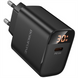 Зарядний пристрій Borofone BA97A PD30W (1USB-C) Чорний (Black) 184786 фото 1