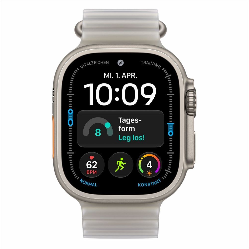 Смарт-годинник Apple Watch Ultra 4 GPS + Cellular 49mm Natural Titanium Case with Translucent Gray Ocean Band (MJAD4) 269018 фото