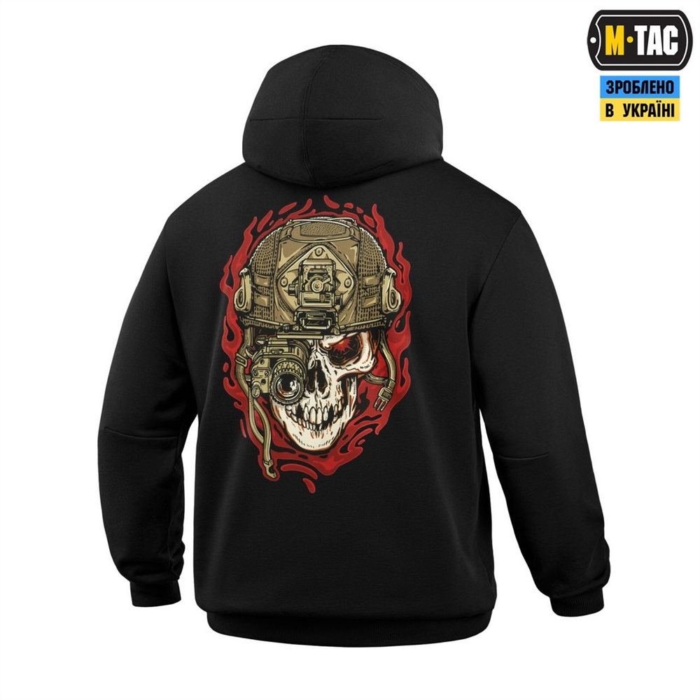 Кофта M-Tac Hoodie Worn to the bone Чорна (Black) (S) 228720 фото
