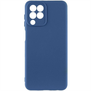 Чохол накладка для Samsung M33 5G TPU GETMAN Liquid Silk Full Camera Синя (Navy Blue) 262016 фото