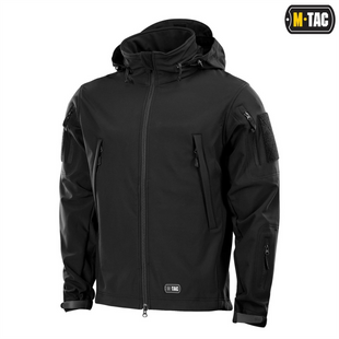 Куртка M-Tac Soft Shell Чорна (Black) (XL) 229923 фото