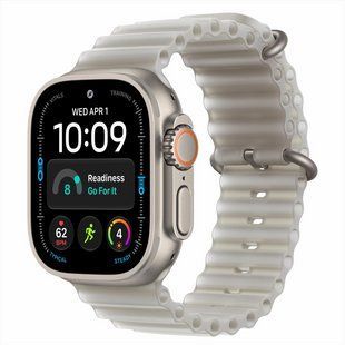 Смарт-годинник Apple Watch Ultra 4 GPS + Cellular 49mm Natural Titanium Case with Translucent Gray Ocean Band (MJAD4) 269018 фото