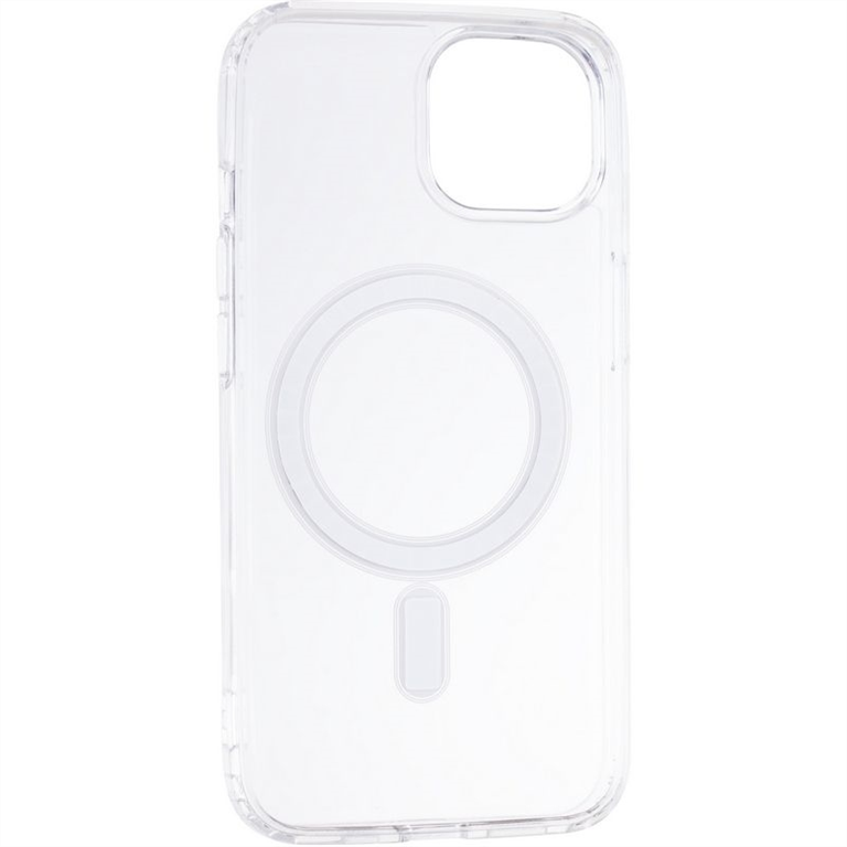Чохол накладка для iPhone 14 Bumper Case TPU (MagSafe) Прозора (Transparent) 180281 фото