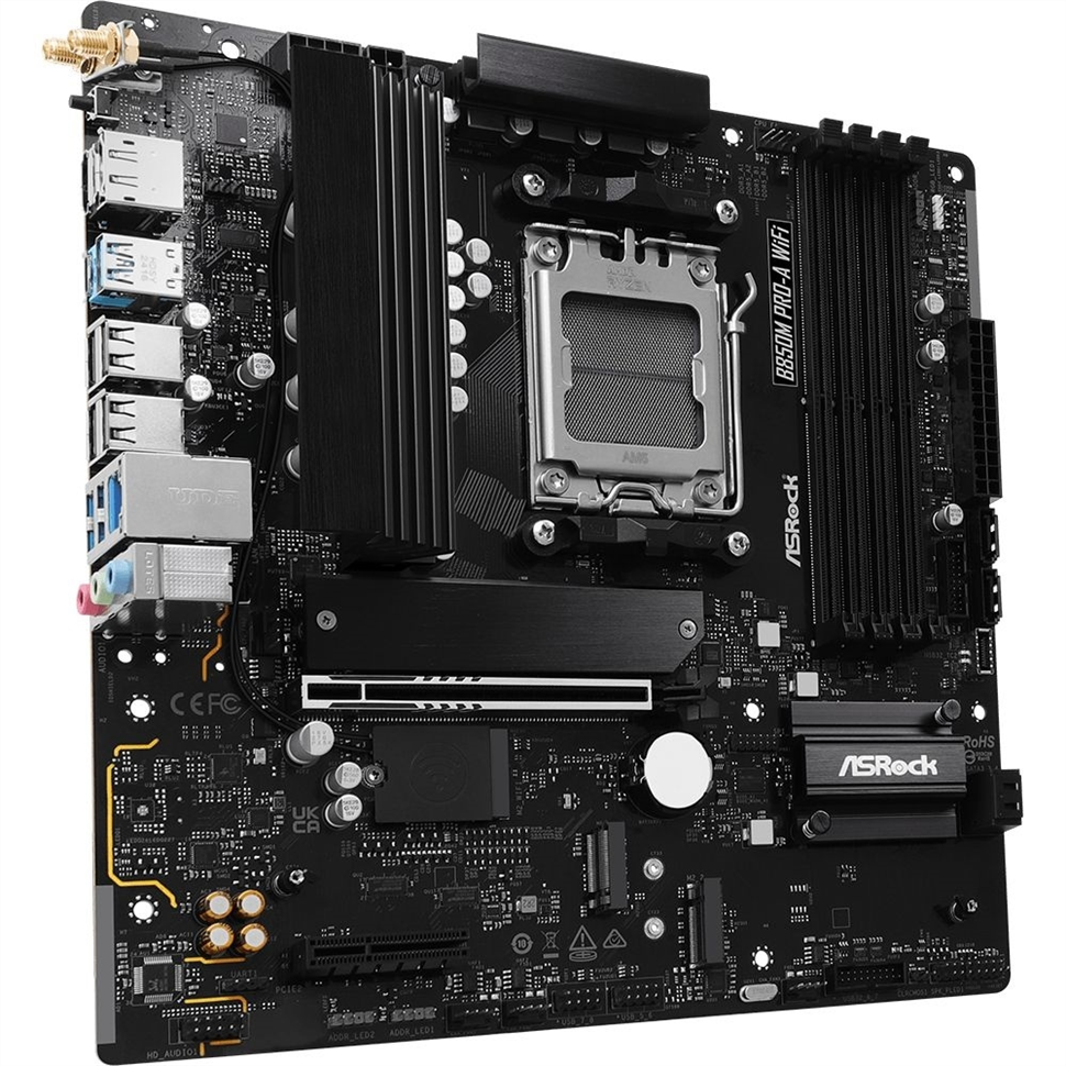 Материнська плата ASRock B850M Pro-A WiFi Чорна (Black) 207256 фото