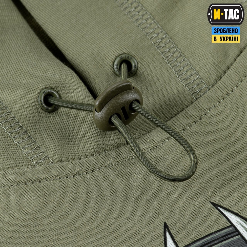 Кофта M-Tac Hoodie Odin Зелена (Light Olive) (S) 228664 фото