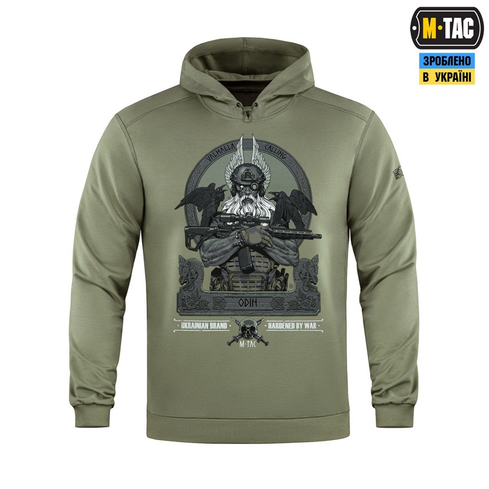 Кофта M-Tac Hoodie Odin Зелена (Light Olive) (S) 228664 фото