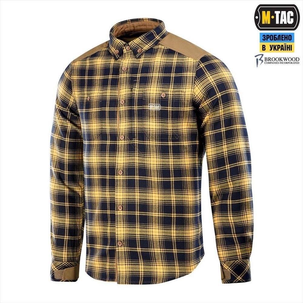 Сорочка M-Tac Redneck Cotton Синя Жовта (Navy Blue Yellow) (M/R) 233290 фото