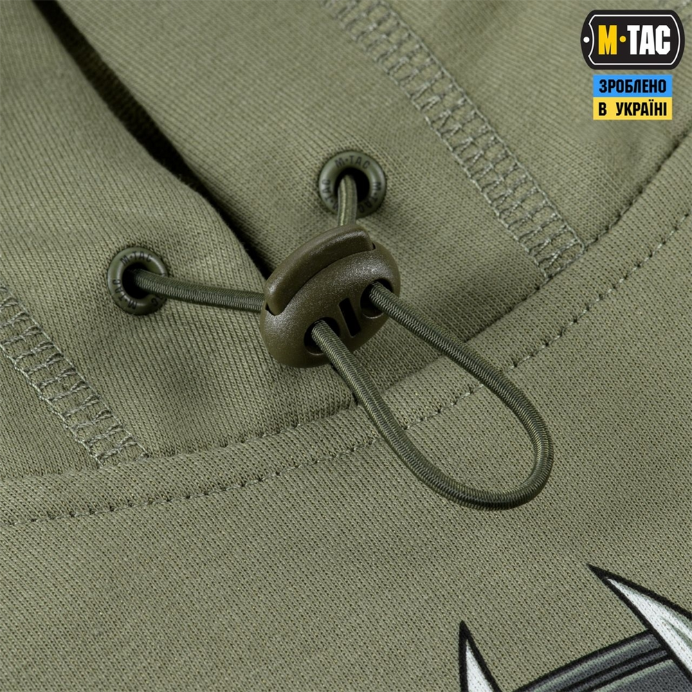 Кофта M-Tac Hoodie Odin Зелена (Light Olive) (S) 228664 фото