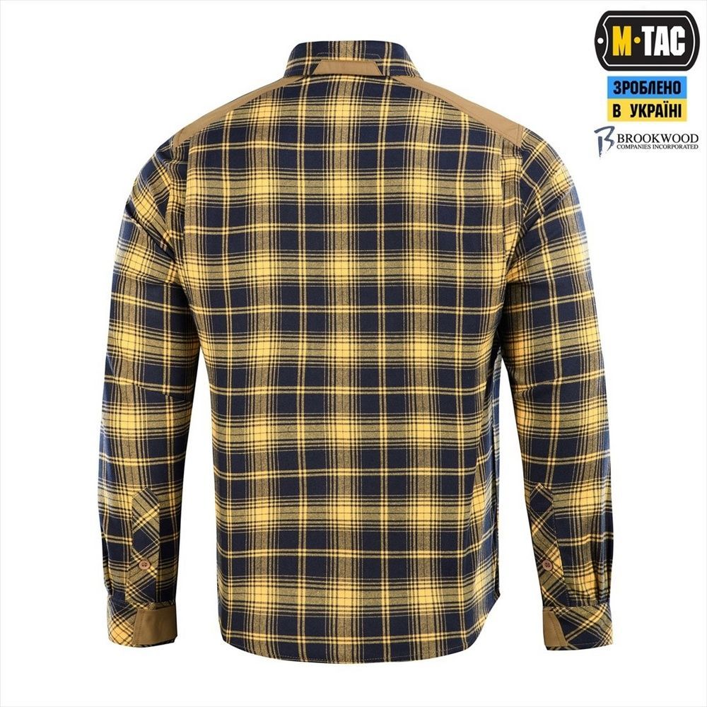 Сорочка M-Tac Redneck Cotton Синя Жовта (Navy Blue Yellow) (M/R) 233290 фото