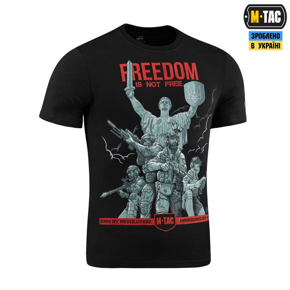 Футболка M-Tac Freedom Чорна (Black) (M) 234715 фото