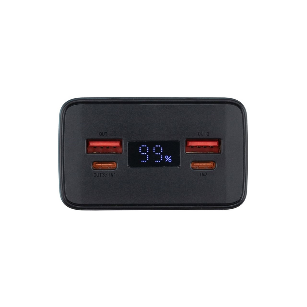 PowerBank 30000 mAh Remzona Exover PB30X225-03BL 22.5W Чорний (Black) 140355 фото