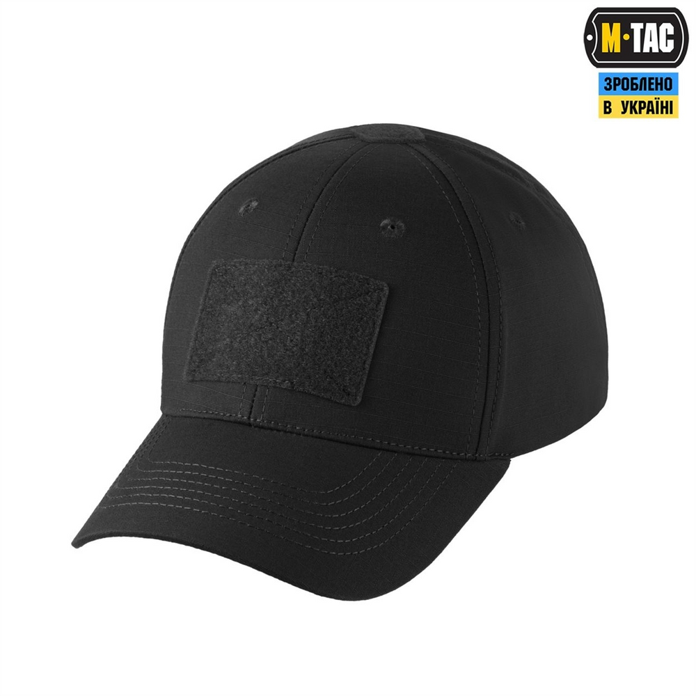 Бейсболка M-Tac Elite Flex ріп-стоп L/XL (40523002-60) Чорна (Black) 217506 фото