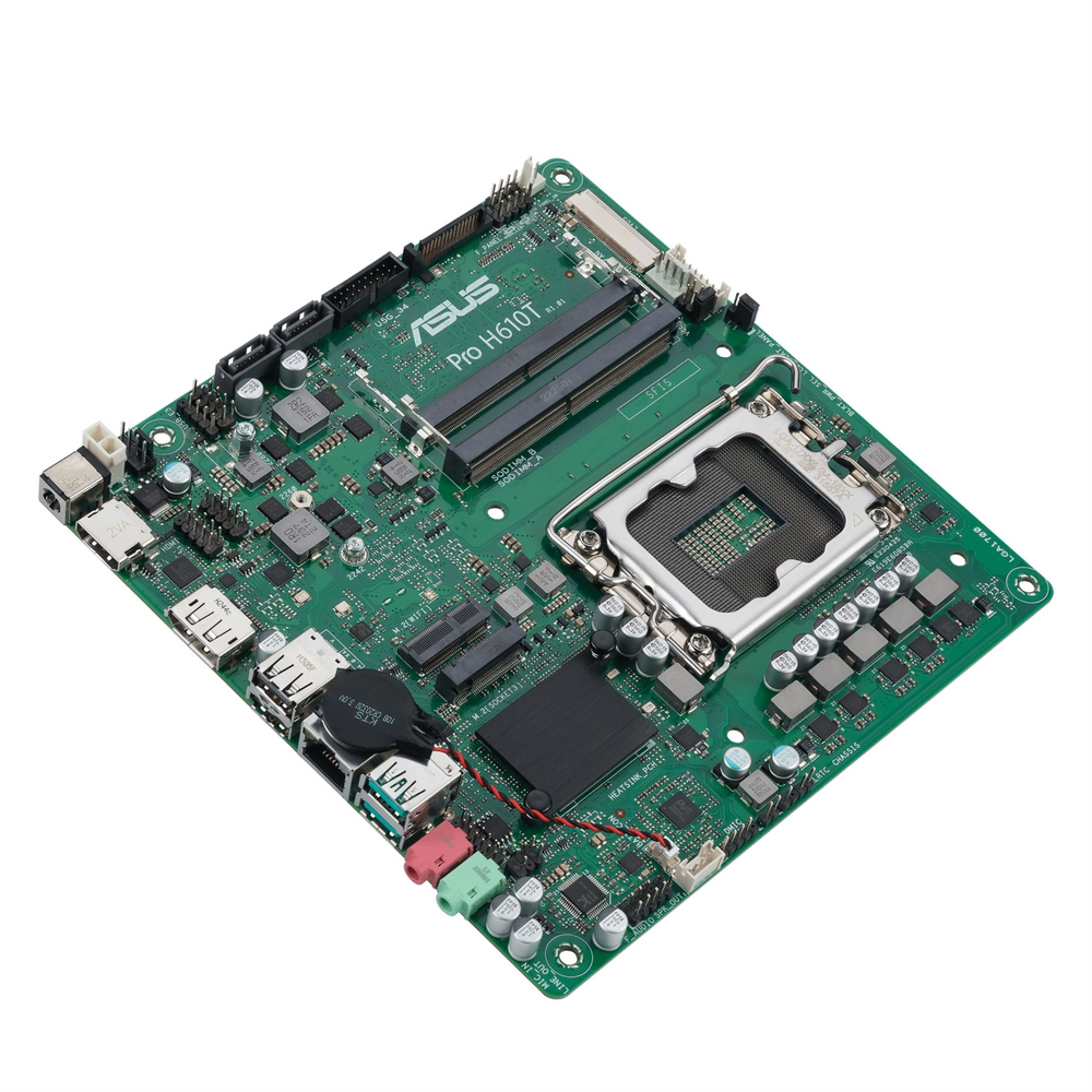 Материнська плата Asus Pro H610T-CSM Зелена (Green) 209795 фото