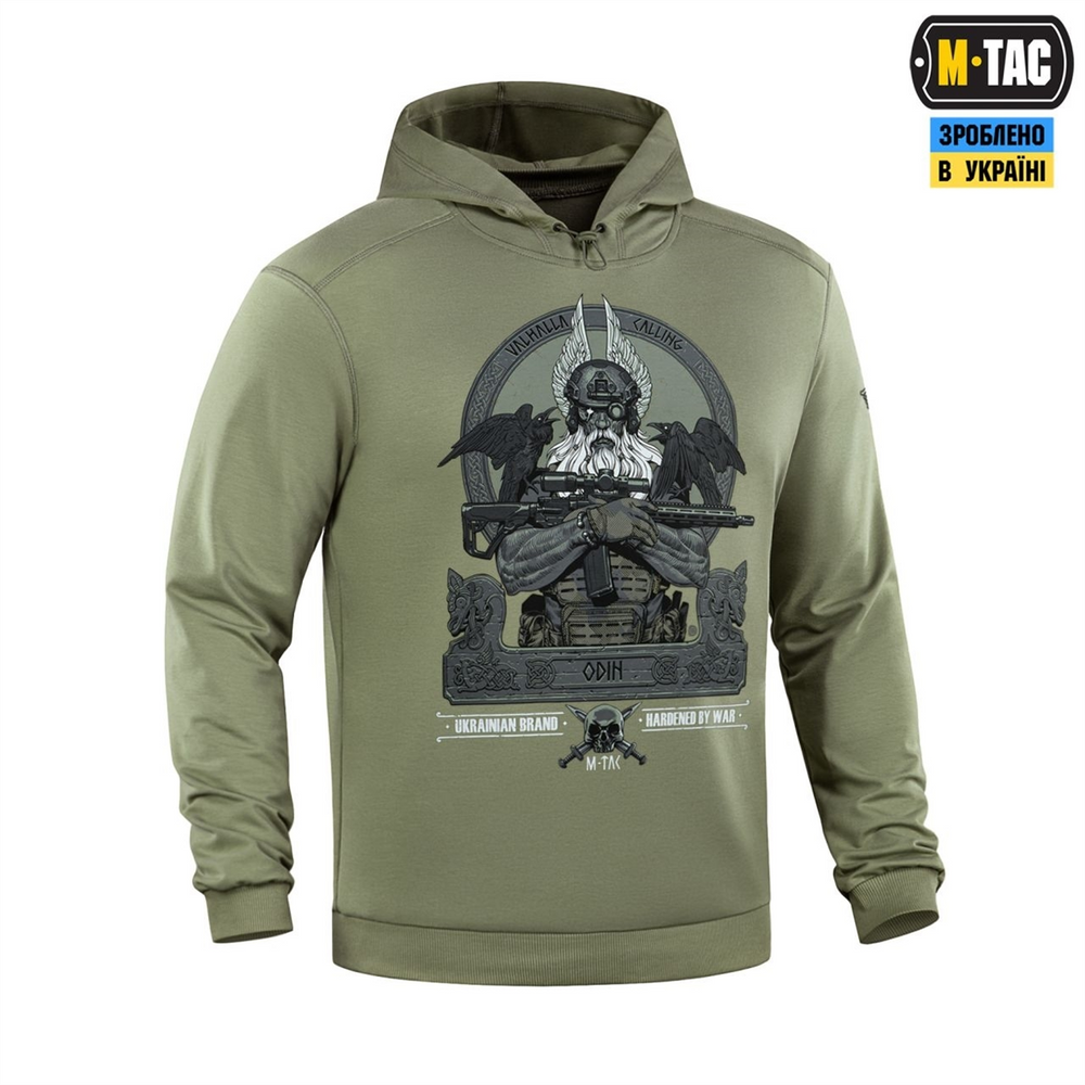 Кофта M-Tac Hoodie Odin Зелена (Light Olive) (S) 228664 фото