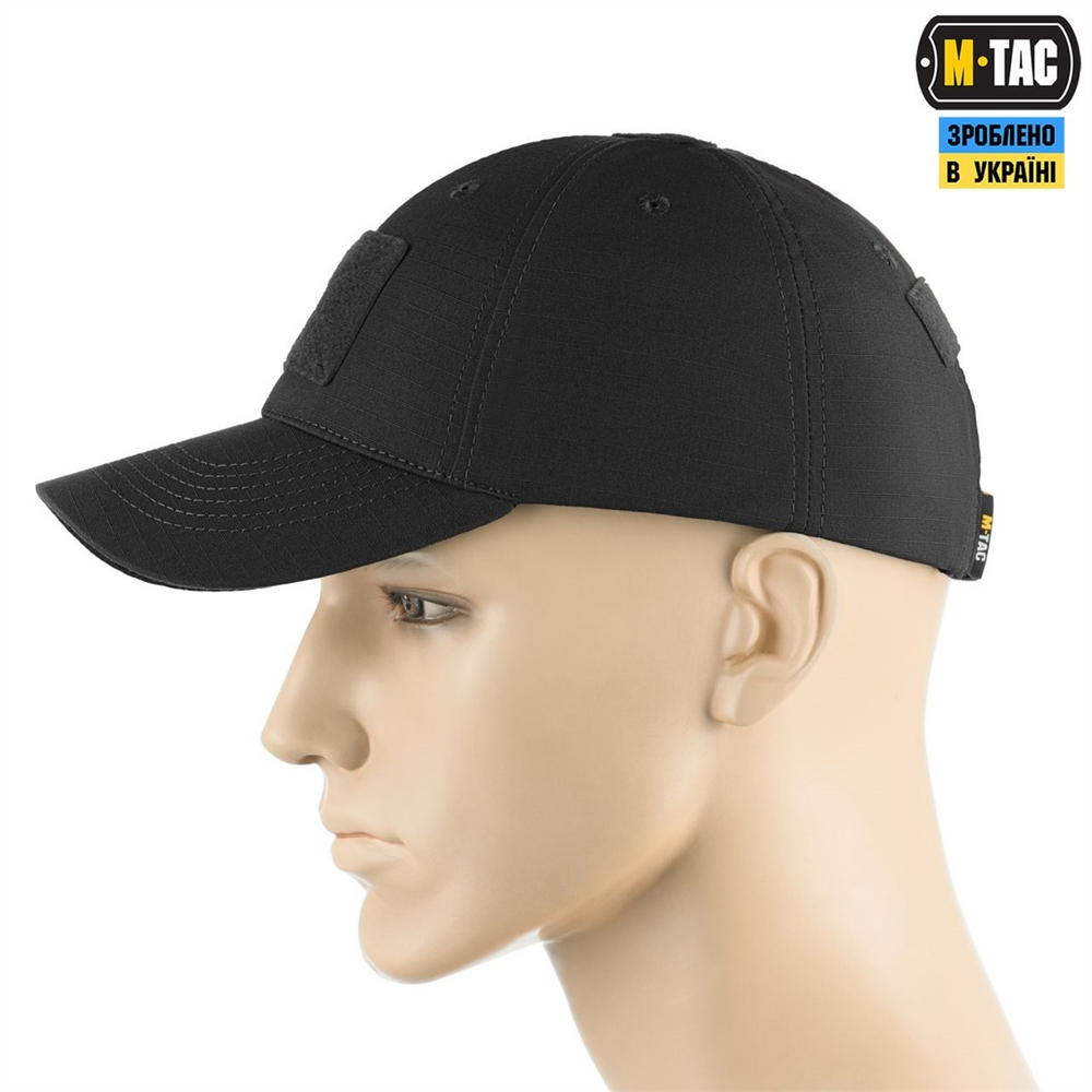 Бейсболка M-Tac Elite Flex ріп-стоп L/XL (40523002-60) Чорна (Black) 217506 фото