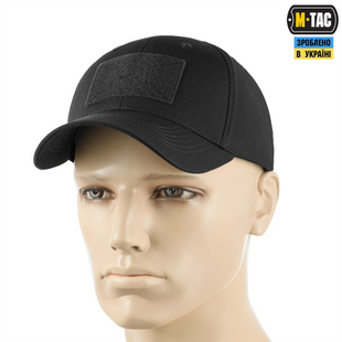 Бейсболка M-Tac Elite Flex ріп-стоп L/XL (40523002-60) Чорна (Black) 217506 фото