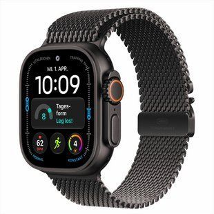 Смарт-годинник Apple Watch Ultra 4 GPS + Cellular 49mm Black Titanium Case with Black Titanium Milanese Loop - M (MJAV4) 269030 фото
