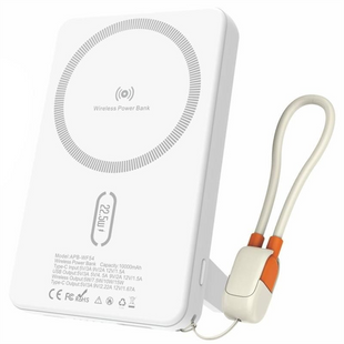 PowerBank 10000 mAh Amaya WF54 15W+PD22.5W з БЗП Білий (White) 245944 фото