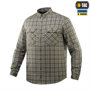 Сорочка M-Tac Lumberjack Cotton Shirt Зелена Сіра (Olive Grey) (M/R) 233254 фото