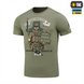 Футболка M-Tac Заповіді стрільця Зелена (Light Olive) (XS) 235386 фото 1