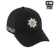 Бейсболка M-Tac Поліція Elite Flex рип-стоп Чорна (Black) (L/XL) 227284 фото 2