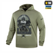 Кофта M-Tac Hoodie Odin Зелена (Light Olive) (S) 228664 фото 1
