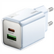 Зарядний пристрій Hoco N46 Glorious PD20W+QC3.0 (1USB-A/1C) Синій (Blue) 166288 фото 2